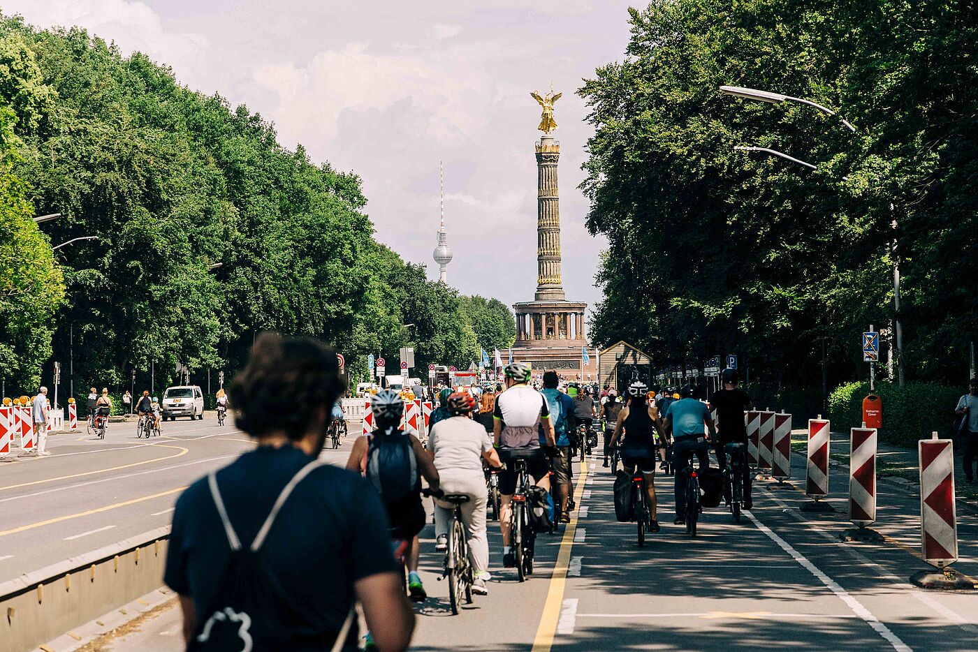 Alle Routen der ADFC-Sternfahrt führen zur Siegessäule