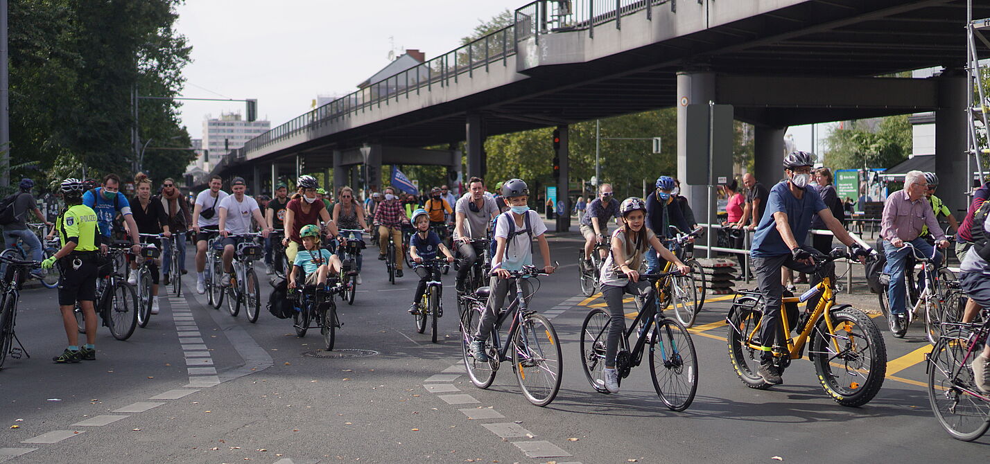 Kinder auf Fahrraddemo Kinder auf Fahrraddemo