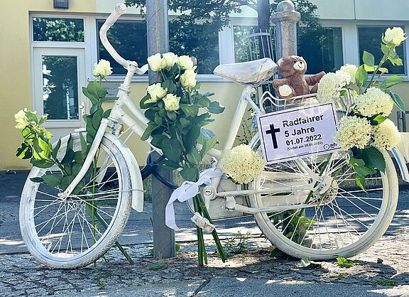 Geisterrad an der Wichertstraße in Pankow Geisterrad an der Wichertstraße in Pankow