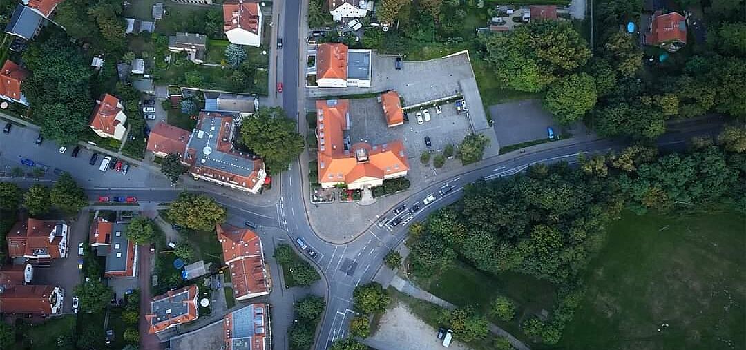 Luftbild Rathauskreuzung