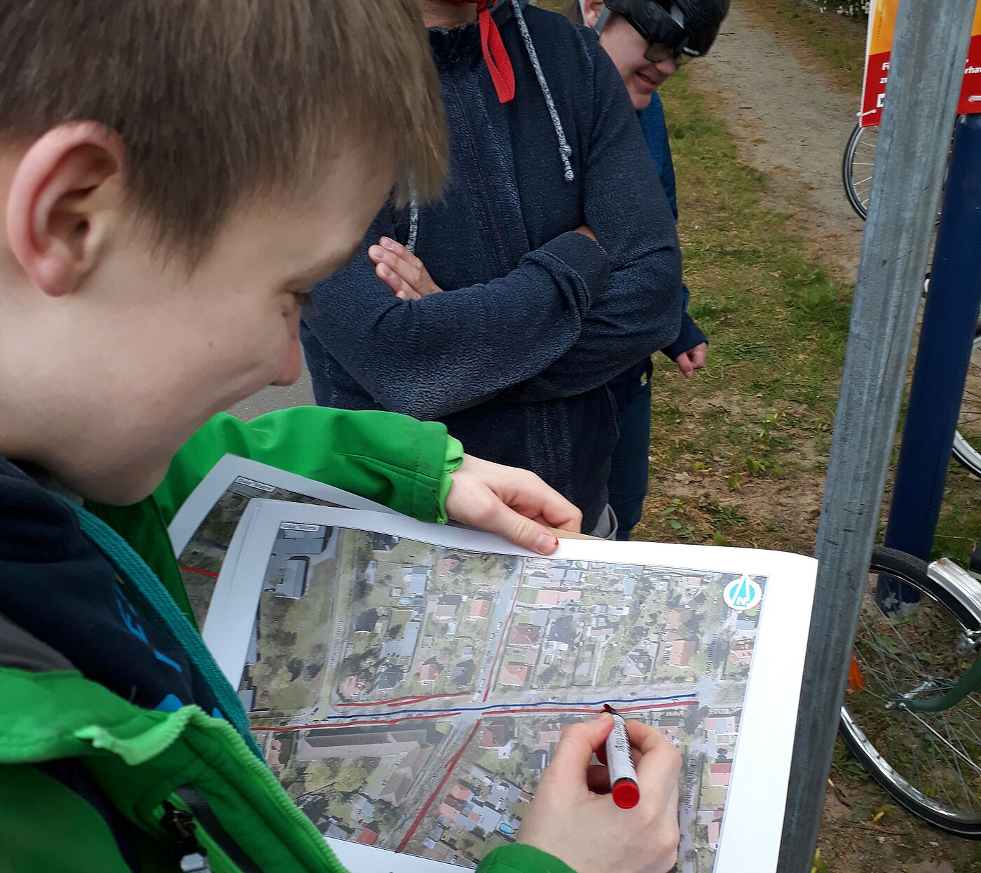 Erkundungstag Rad Schul Weg Projekt Birkenwerder